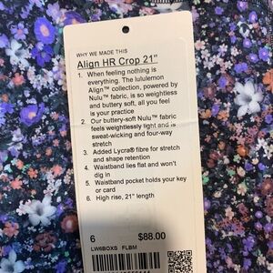 Lululemon align crops